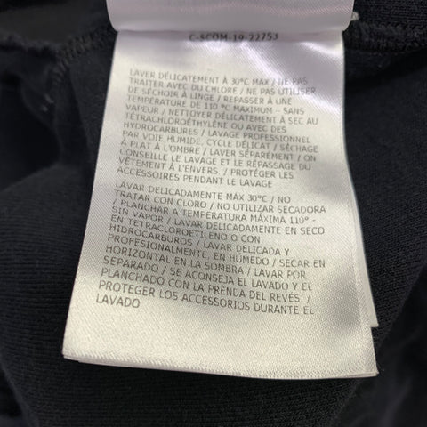MONCLER Size L Black Terrycloth Cotton Drawstring Shorts