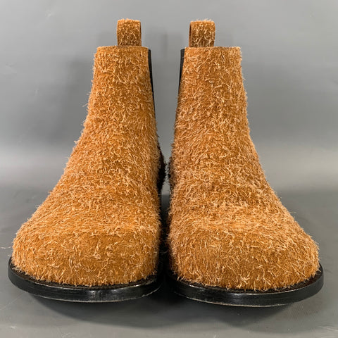 LOEWE Size 9 Camel Leather Chelsea Boots