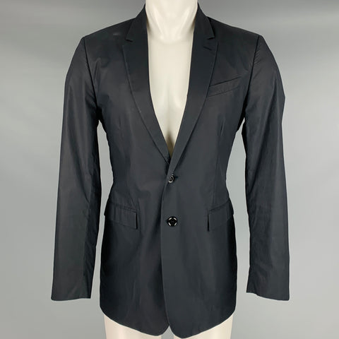 BURBERRY PRORSUM Taille 40 Manteau de sport en coton enduit noir