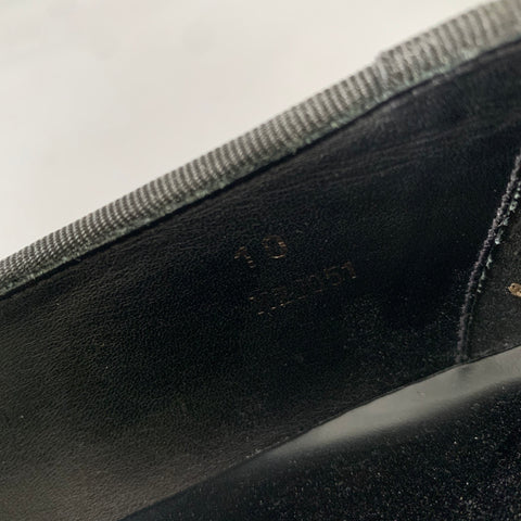 GIORGIO ARMANI Size 11 Black Textured Leather Slip On Loafers