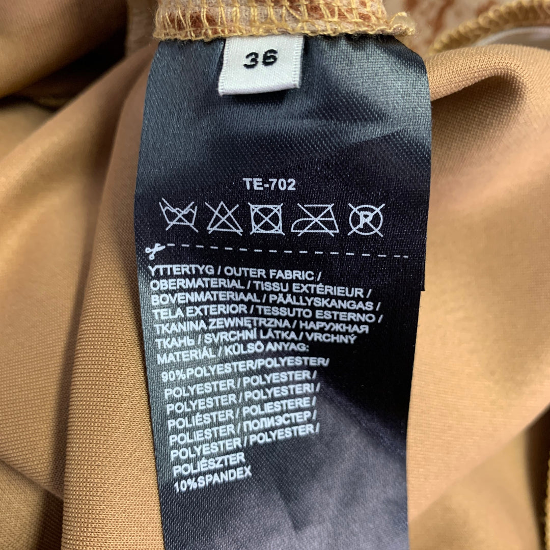 STAND STUDIO Size XS Tan Brown Polyester Blend Snakeskin Print Leggings