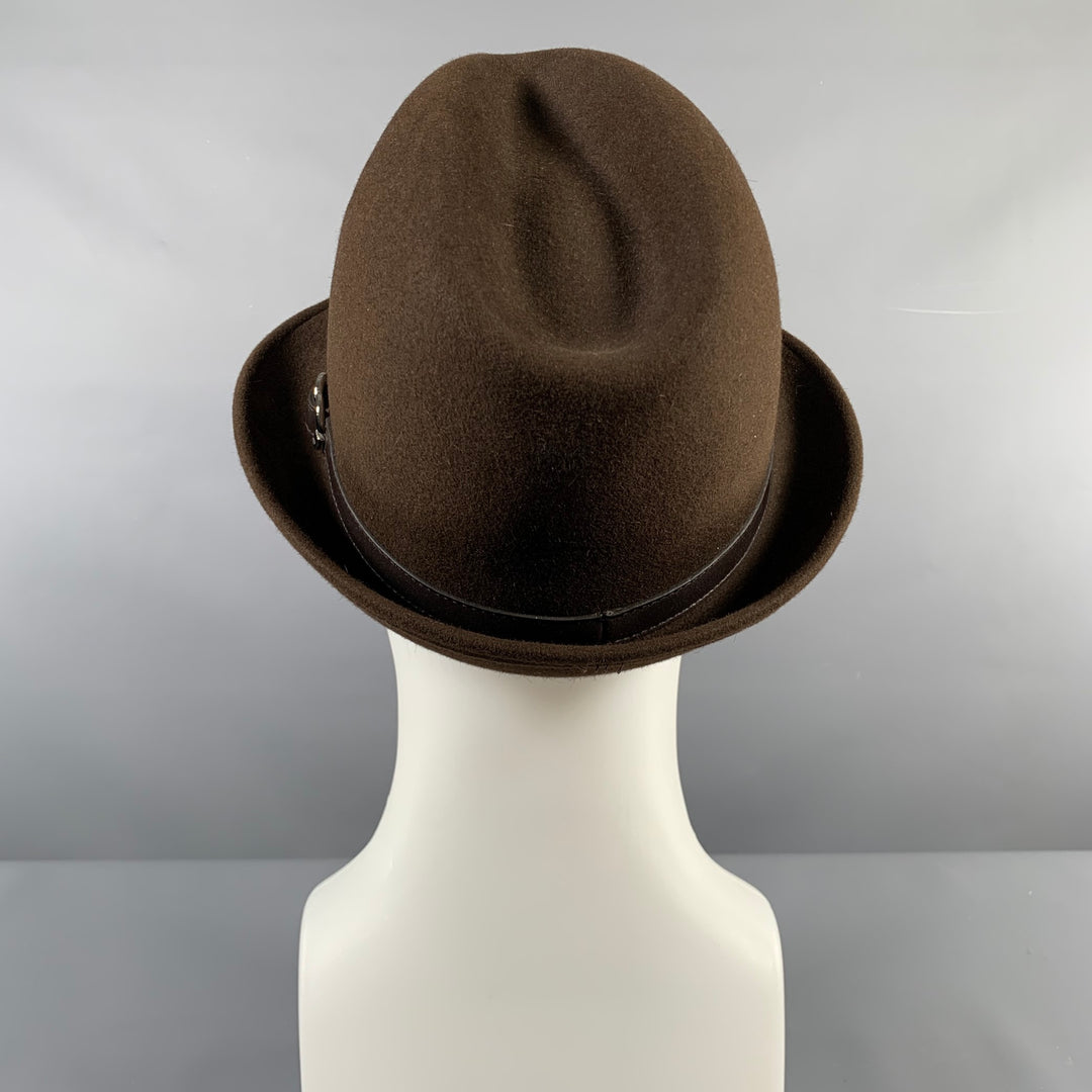 GUCCI Size L Brown Rabbit Hats