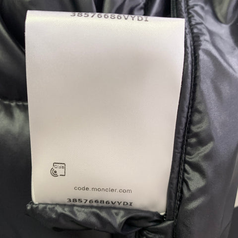 MONCLER Size XL Pavin Black Polyamide Hooded Jacket