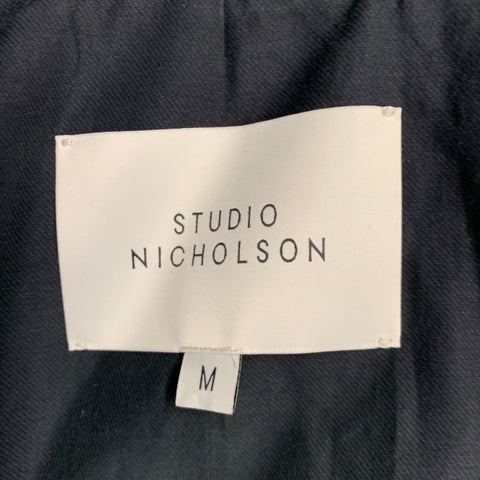 STUDIO NICHOLSON Size M Navy Wool Polyester Double Breasted Jacket