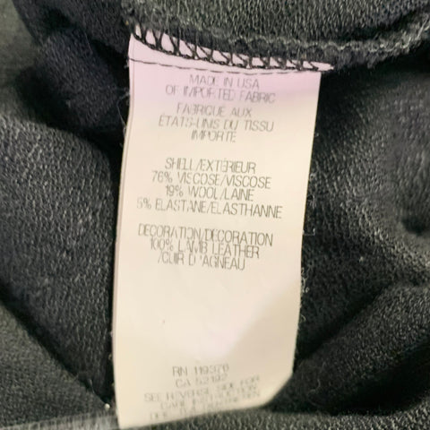HELMUT LANG Size S Black Viscose Blend V-Neck Casual Top