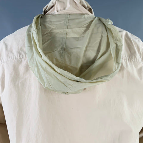 ERMENEGILDO ZEGNA Size M Cream Cotton Blend Field Jacket