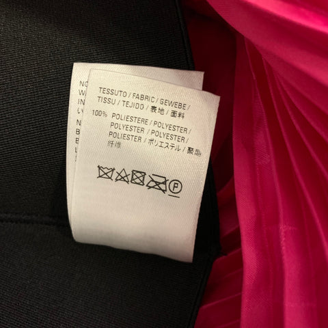 BALENCIAGA Size XS Pink Fuchsia Polyester Pleated A Line Skirt