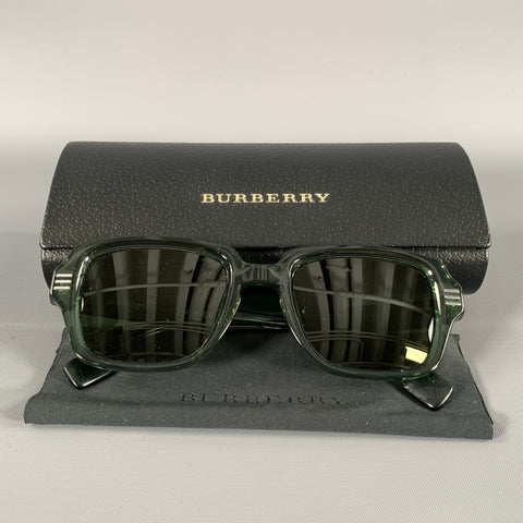 BURBERRY Size One Size Green Olive See Through Sunglasses