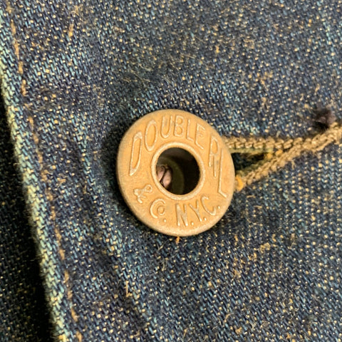 RRL by RALPH LAUREN Size L Navy Cotton Linen Worker Jacket
