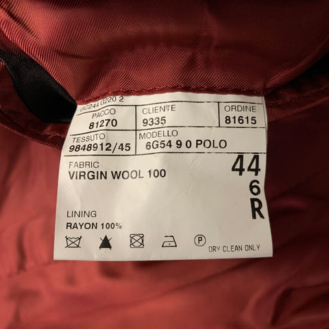 RALPH LAUREN Size 44 Red Wool Notch Lapel Sport Coat
