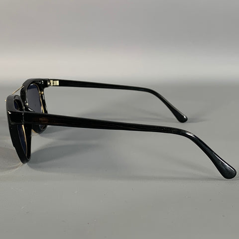 ORIENT EXPRESS Black Gold Acetate Sunglasses