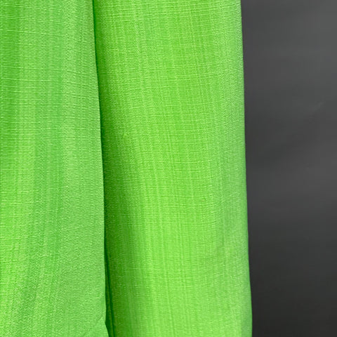 JACQUEMUS Taille S Veste blazer croisée en viscose et soie vert néon blanc Le Splash