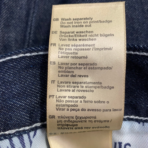 SCOTCH AND SODA Size 33 The Vert Blue Indigo Contrast Stitch Organic Cotton Jeans