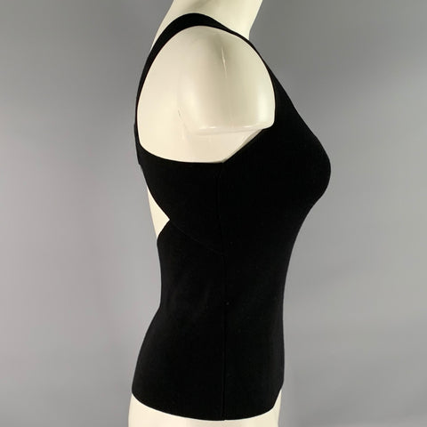 PURIFCACION GARCIA Size M Black Silver Viscose Polyester Tank Top