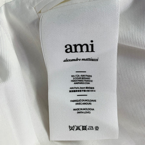 AMI by ALEXANDRE MATTIUSSI Size 34 Beige Wool Twill Double Breasted Sport Coat