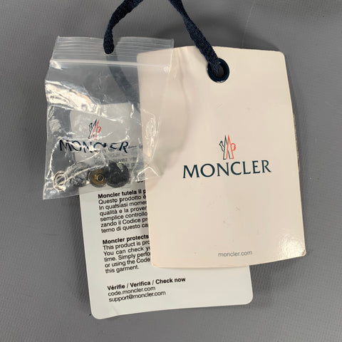 MONCLER Black Nylon Mitten Gloves
