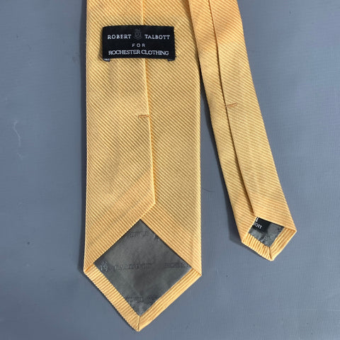 ROBERT TALBOTT Yellow Gold Stripe Silk Tie