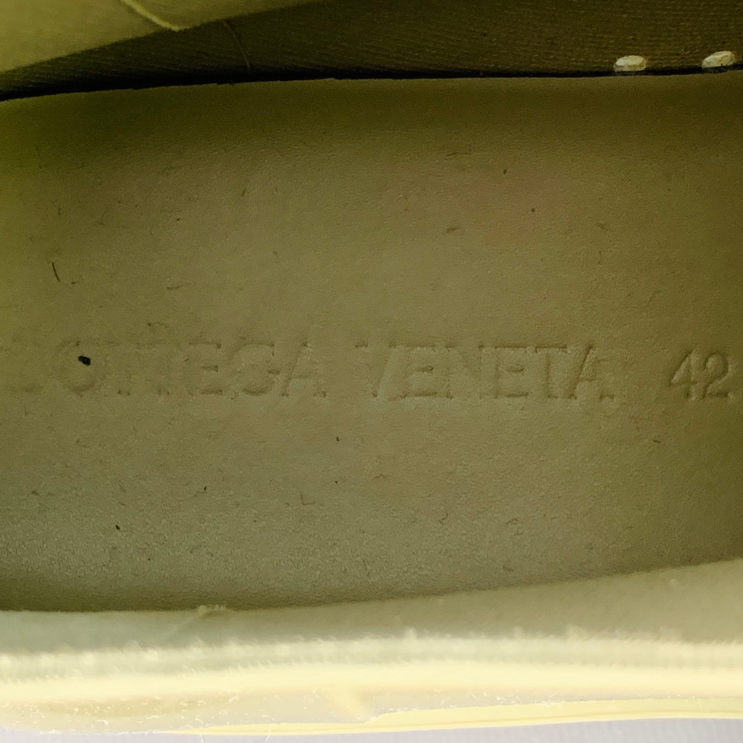BOTTEGA VENETA Size 10 Green Sage Rubber Track Sole Rain Boots