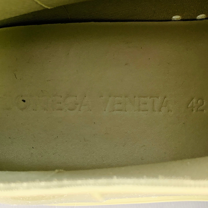 BOTTEGA VENETA Size 10 Green Sage Rubber Track Sole Rain Boots
