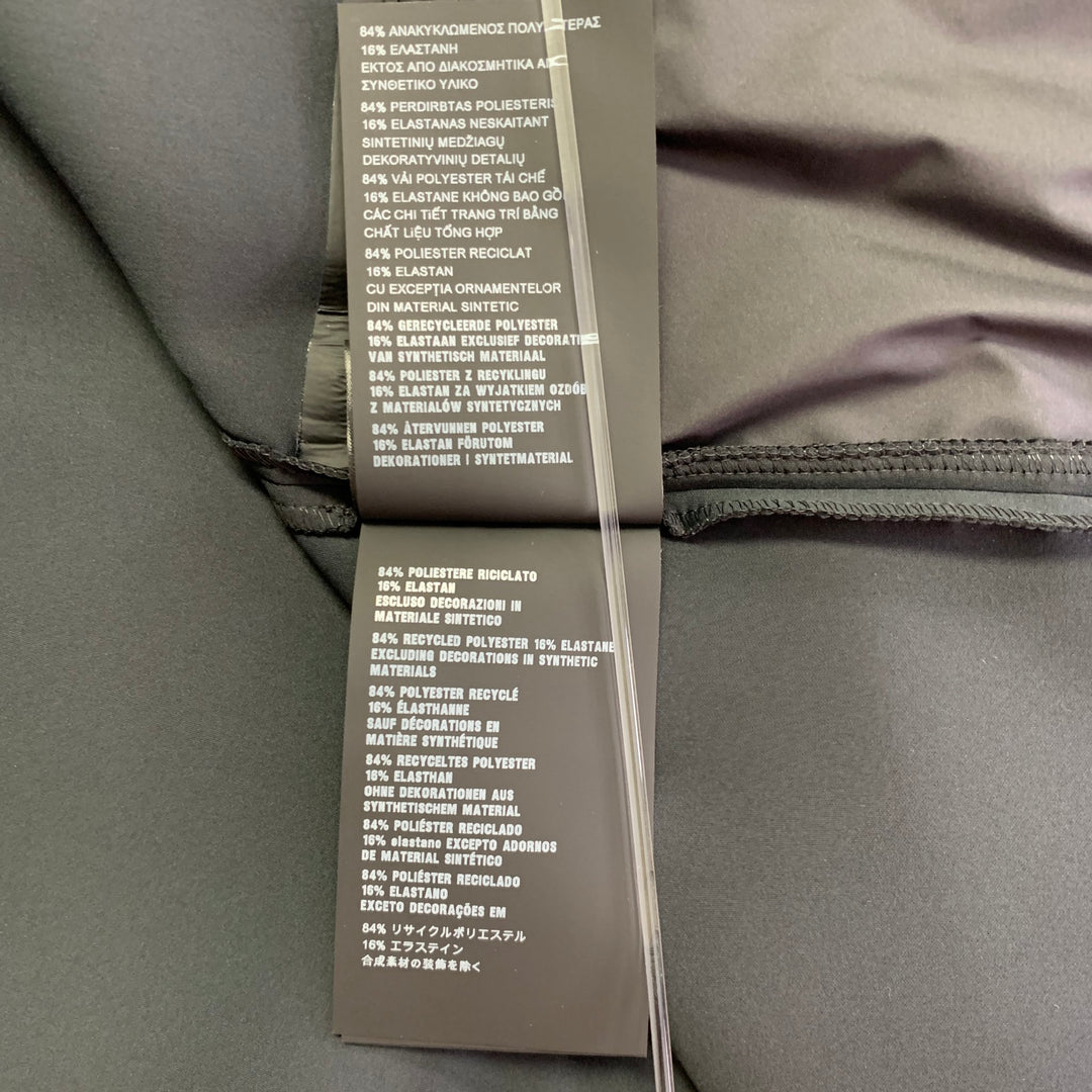 PRADA Size XXXL Black Red Logo Polyester Blend Technical Jersey Zip Up Jacket