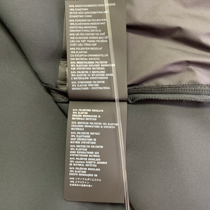 PRADA Size XXXL Black Red Logo Polyester Blend Technical Jersey Zip Up Jacket