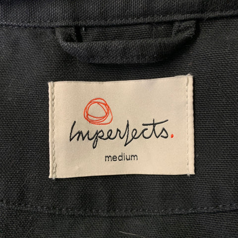 IMPERFECTS Size M Black Cotton Chore Jacket