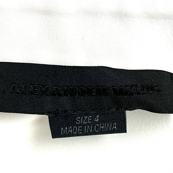 ALEXANDER WANG Size 4 White Cotton Shirt Dress