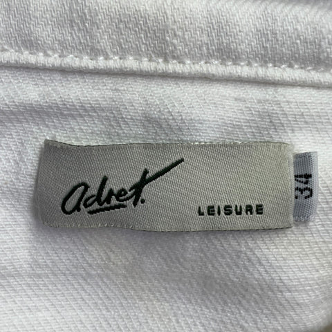 Pantalon décontracté plissé fuselé blanc ADRET taille 34