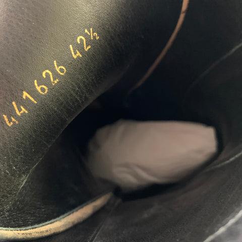ALEXANDER MCQUEEN Size 9.5 Black Leather Lace Up Boots