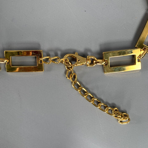 VINTAGE Gold Chain Link Metal Belt