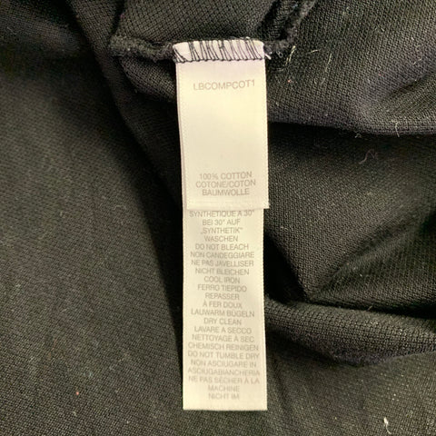 PAUL SMITH Size L Black Multi Color Cotton Contrast Trim Polo