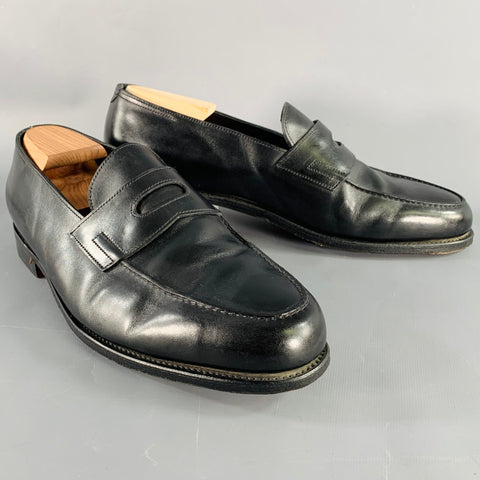 Mocassins Penny Loafers en Cuir Noir JOHN LOBB Taille 11