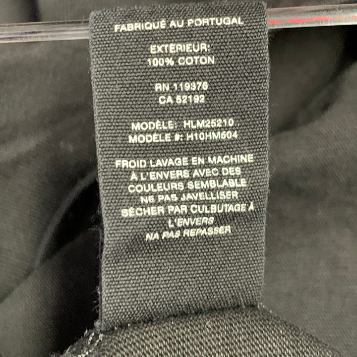 HELMUT LANG Size L Austria Black Red Print Cotton Crew Neck T-shirt