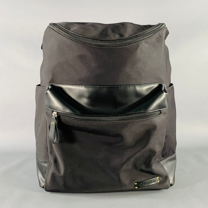 CALVIN KLEIN Black Nylon Backpack Bag