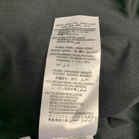 GUCCI  2019 Size S Black Red Embroidery Polyester Cotton Zip Up Jacket