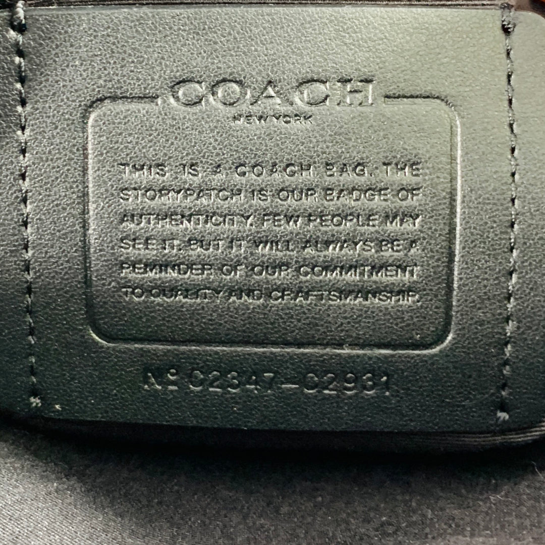 COACH Ethan Pack Black Leather Sling Bag