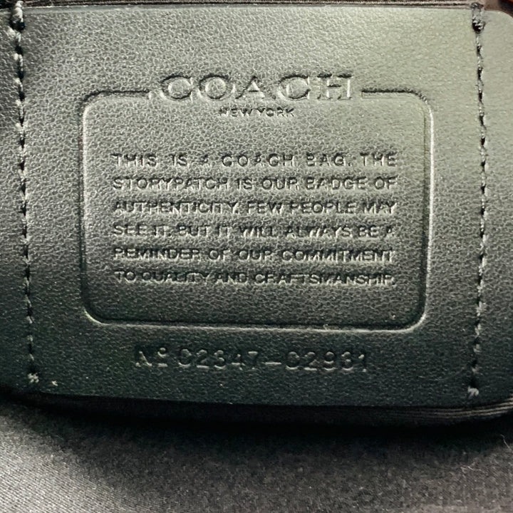 COACH Ethan Pack Black Leather Sling Bag