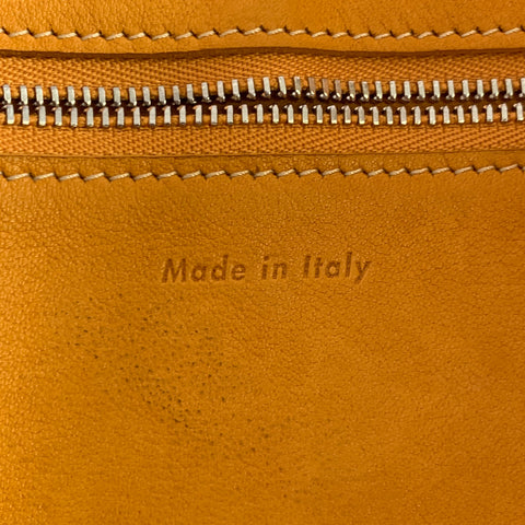 CELINE Fall 2017 Cabas Phantom Yellow Mustard Leather Oversized Tote Handbag
