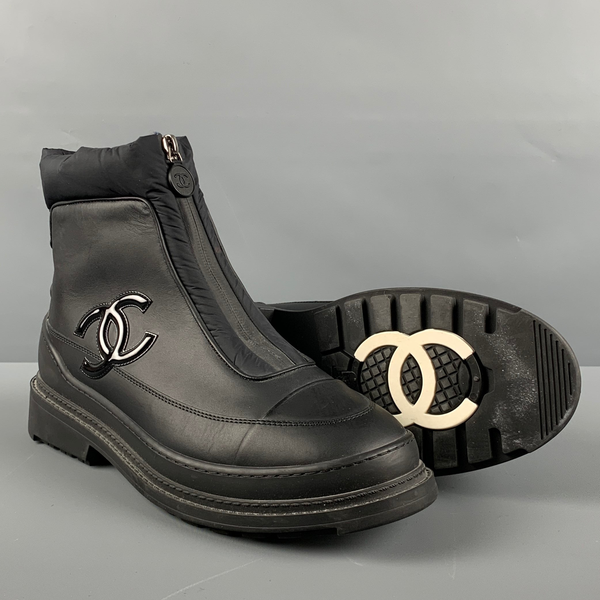 Chanel nylon boots best sale