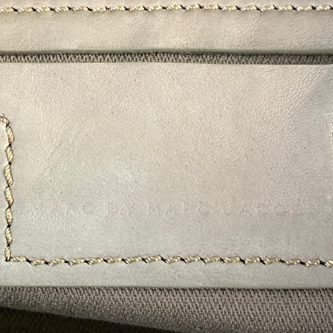 MARC by MARC JACOBS Grey Silver Leather Metal Briefcase