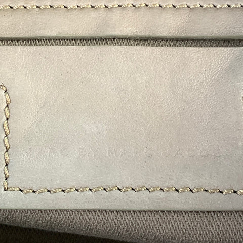 MARC by MARC JACOBS Grey Silver Leather Metal Briefcase