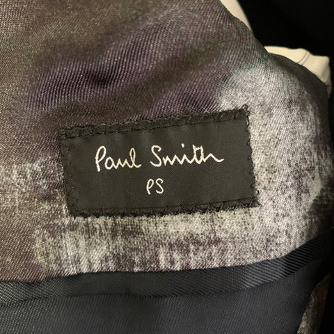 PS by PAUL SMITH Chest Size 38 Navy Velvet Cotton Notch Lapel Sport Coat