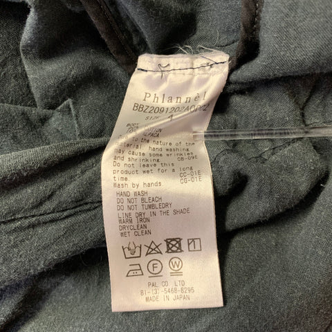 PHLANNEL Size 32 Grey Cotton Alpaca Drawstring Casual Pants