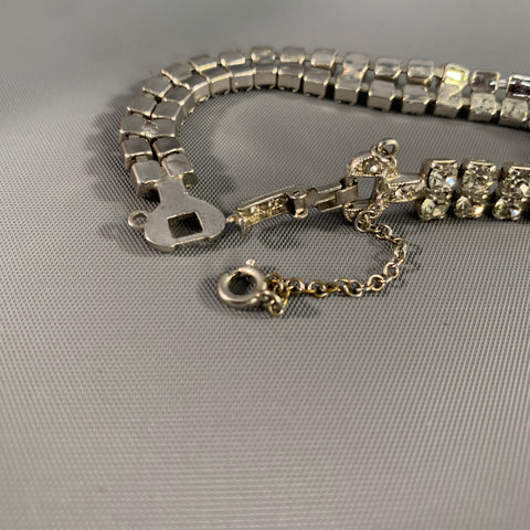 NO BRAND Clear Silver Rhinestones Bracelet