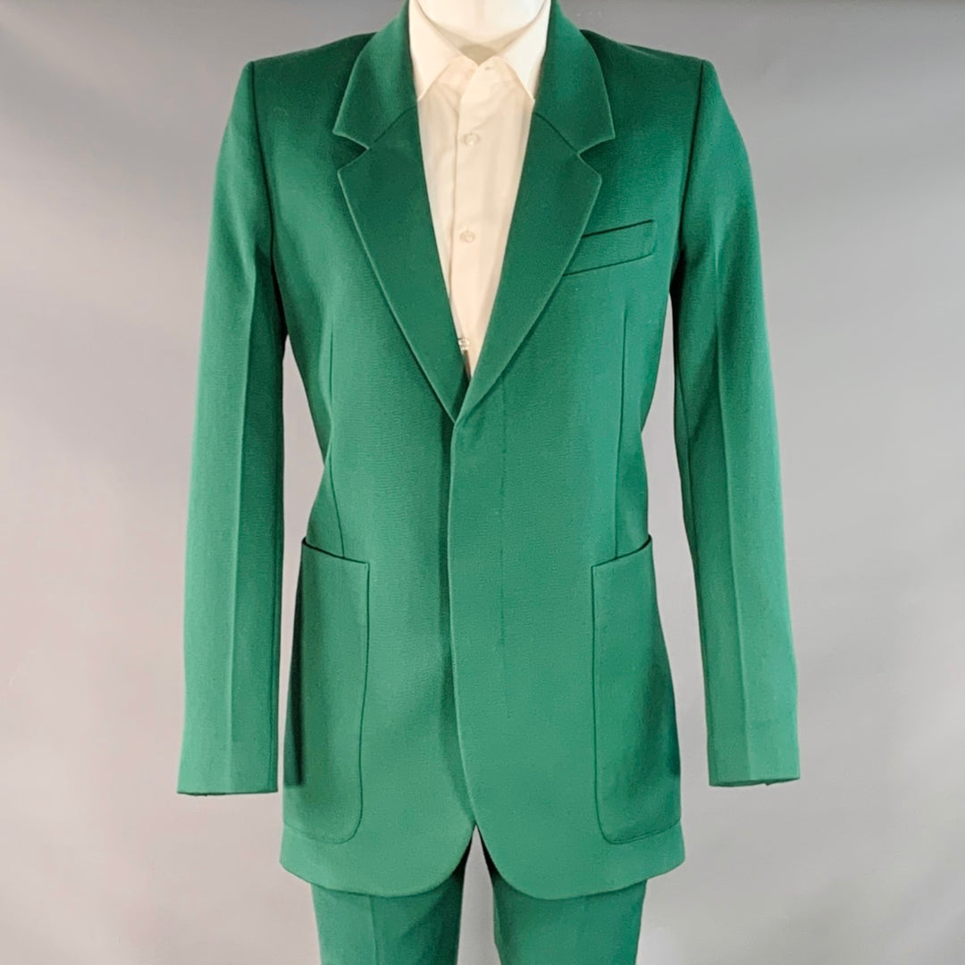 AMI by ALEXANDRE MATTIUSSI Size 38 Green Wool Notch Lapel Suit