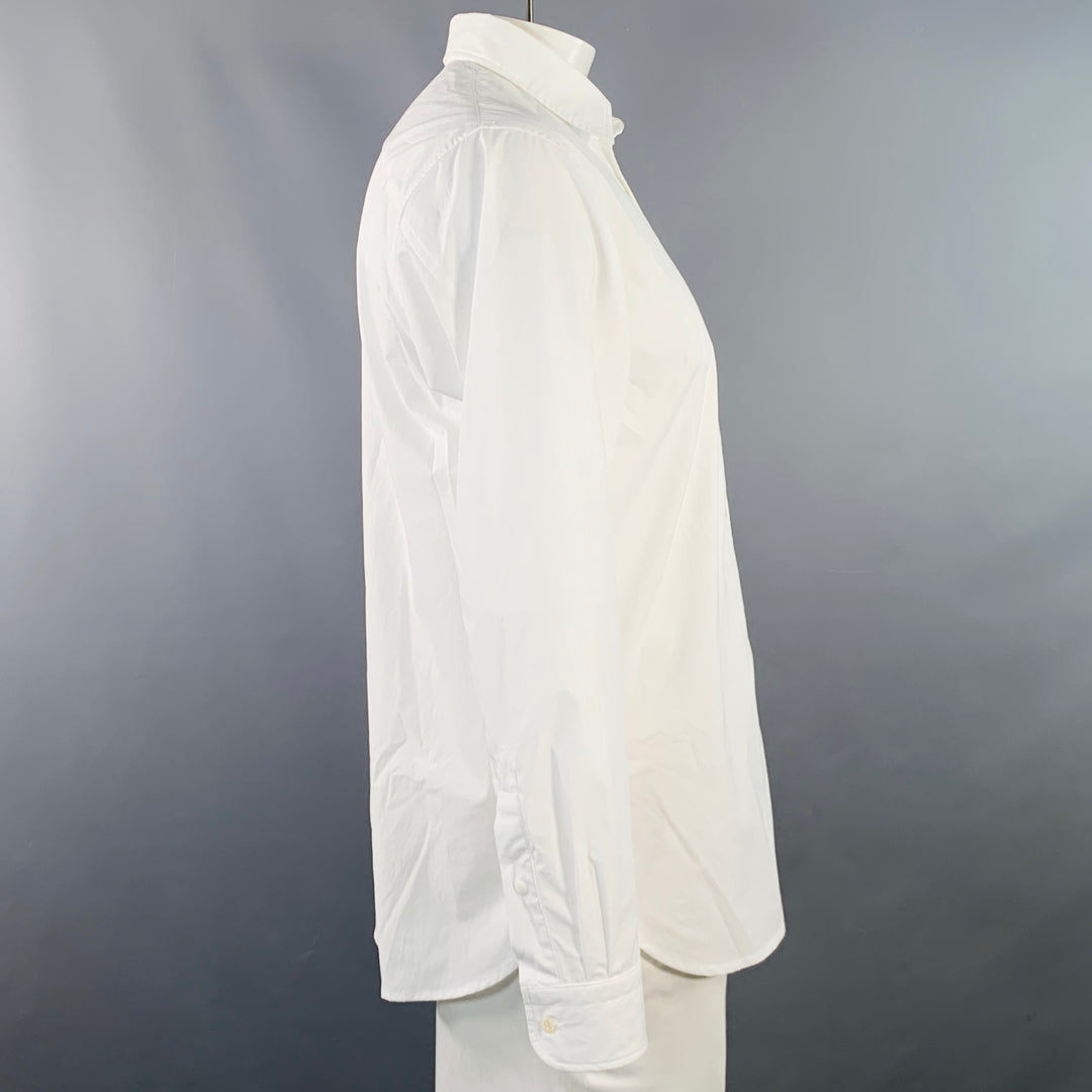 GOLDWIN Size L White Polyester One Pocket Long Sleeve Shirt
