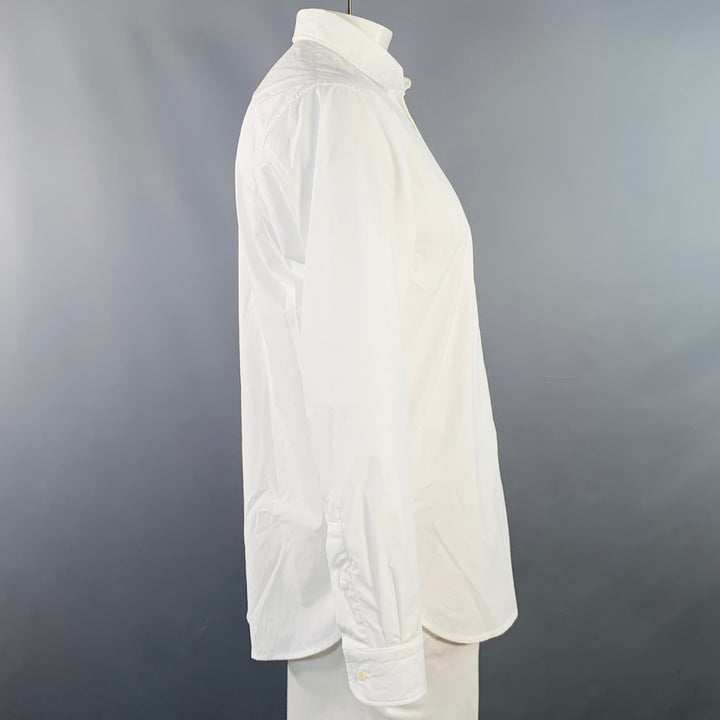 GOLDWIN Size L White Polyester One Pocket Long Sleeve Shirt