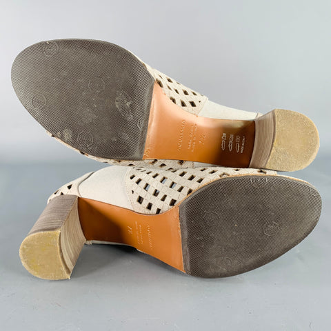 AQUATALIA Pointure 7,5 Bottes ouvertes en daim gris perforé