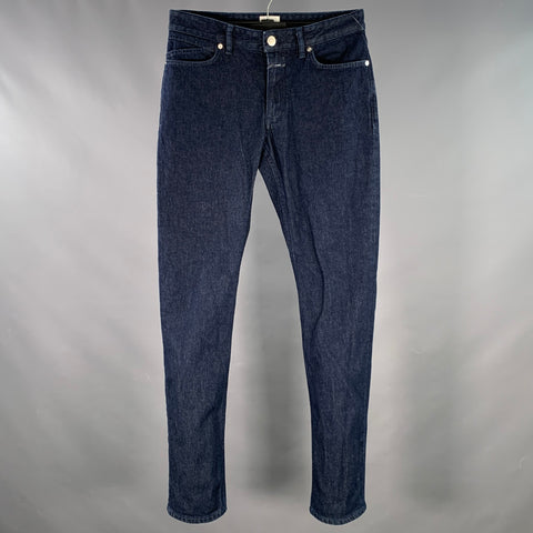 CLOSED Size 30 Indigo Cotton Blend Slim Straight Zip Fly Jeans