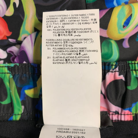 VERSACE Size 32 Multi Color Polyester Baroque Drawstring Shorts